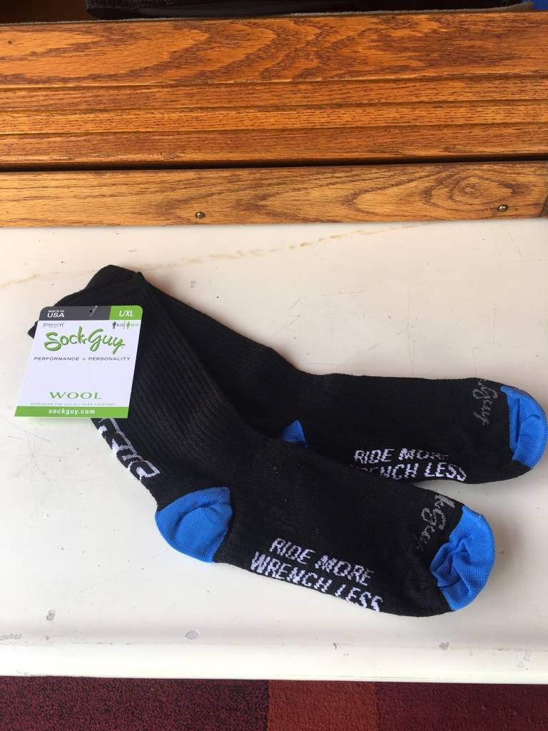 SockGuy Socks -SR Suntour L/XL Black
