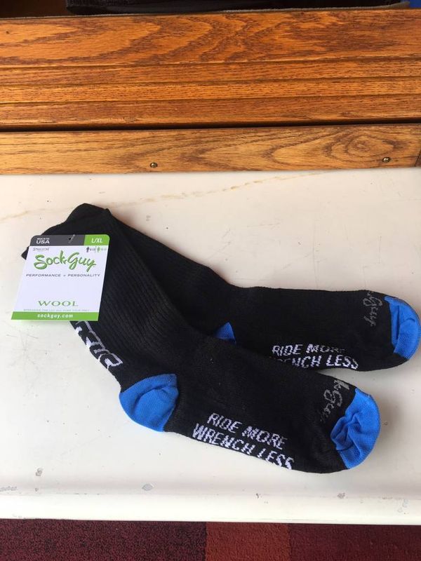 SockGuy Socks -SR Suntour L/XL Black