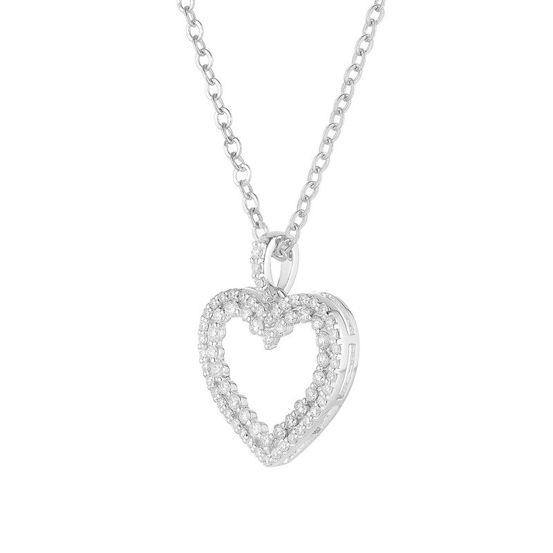 14K White Gold Natural Diamond  Pendant MZ61691