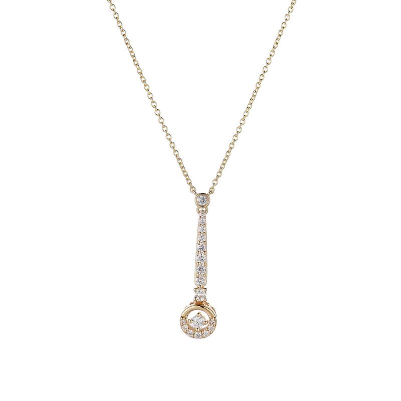14K White/Yellow Gold Natural Diamond  Pendant MZ71647 Natural Diamond