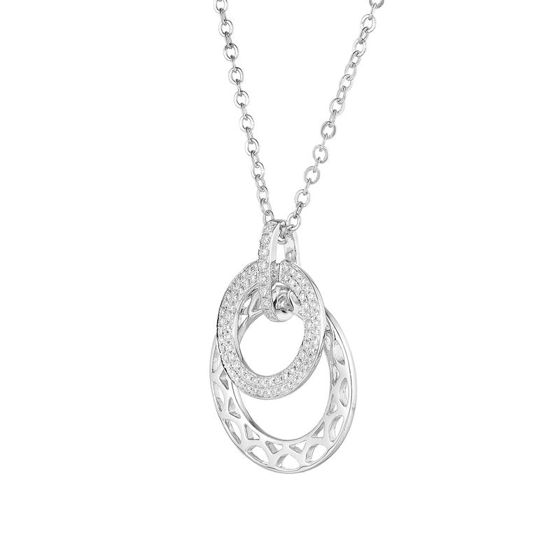 MZ71488 14K White Gold Natural Diamond  Pendant Natural Diamond