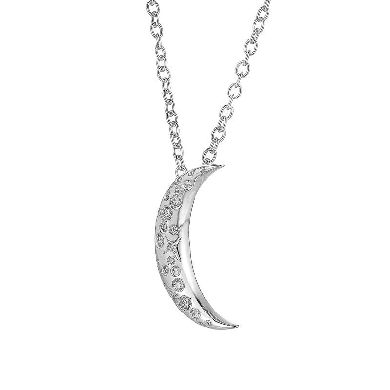 14K White/Yellow Gold Natural Diamond  Pendant MZ71251 Natural Diamond
