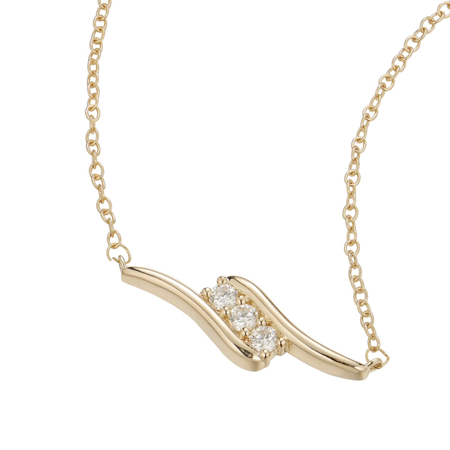 14K Yellow Gold Natural Diamond  Pendant MZ6978