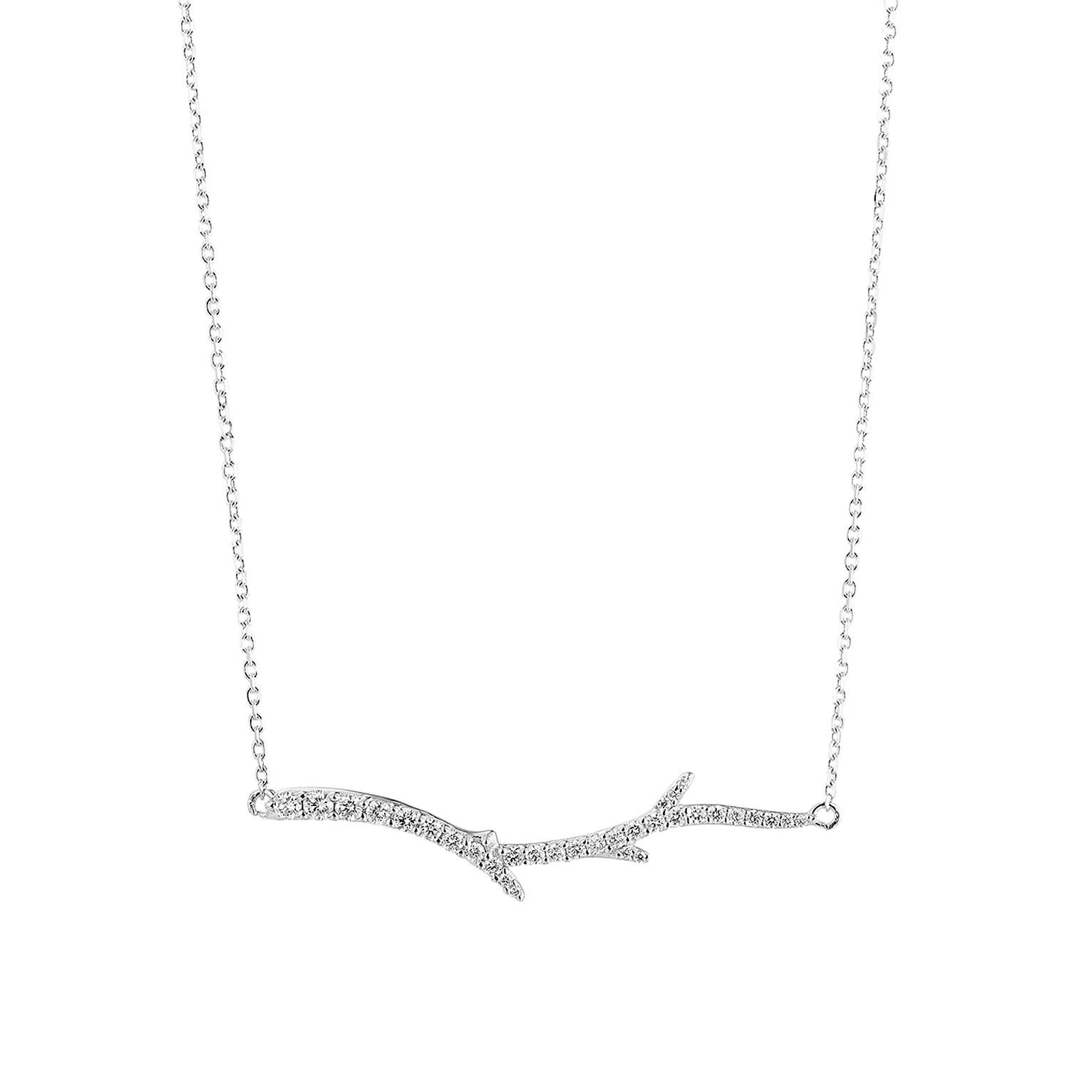 14K White/Yellow Gold Cross Natural Diamond  Pendant Necklace MZ138, Colour: White