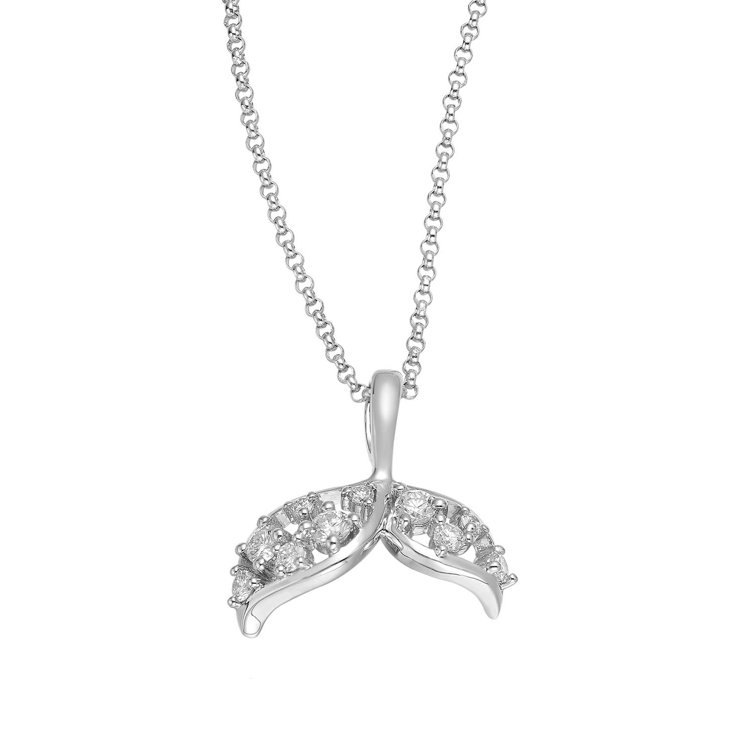 14K White/Yellow Gold Natural Diamond  Necklace MZ71750, Colour: 14K White