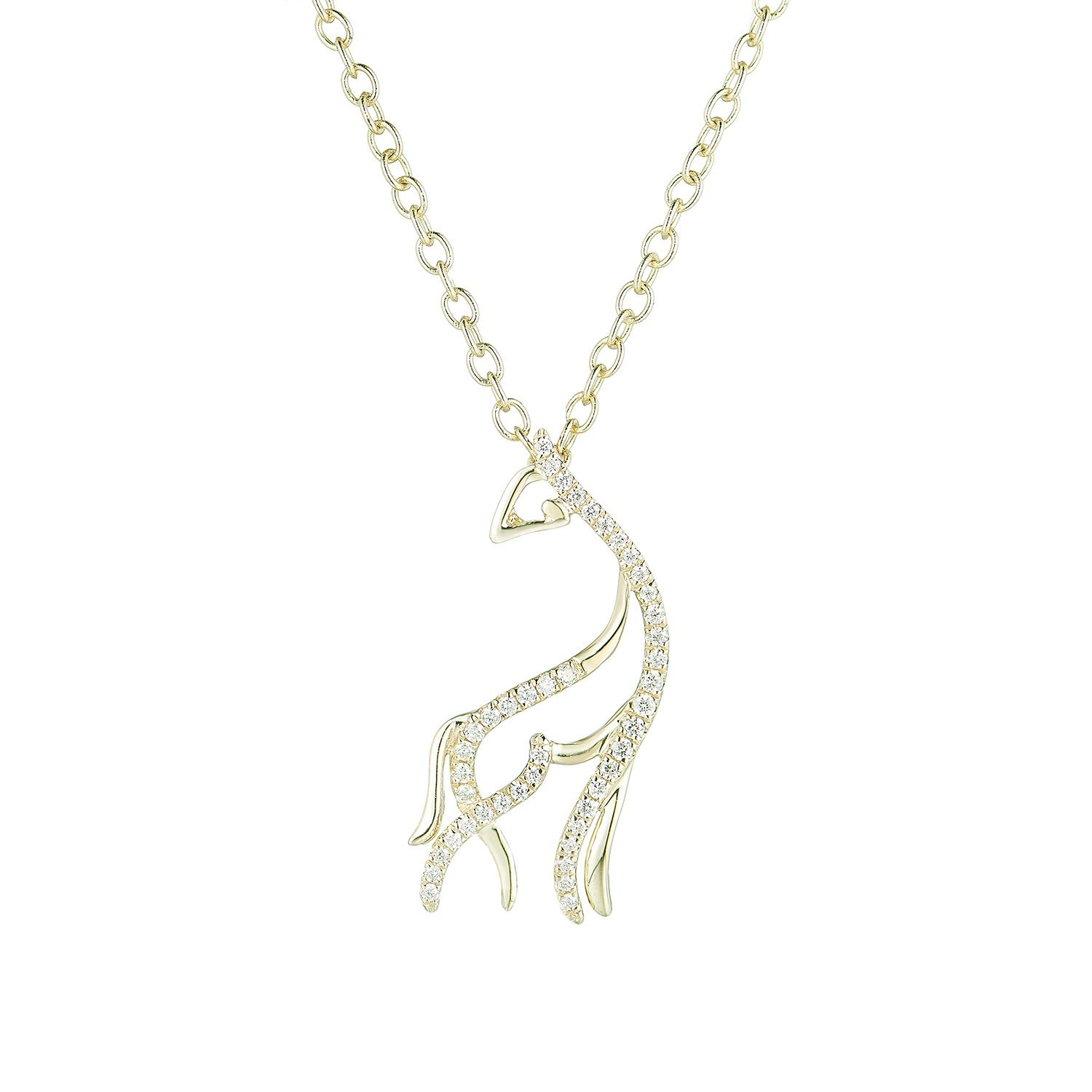 14K Yellow Gold Natural Diamond  Pendant MZ9772 Natural Diamond