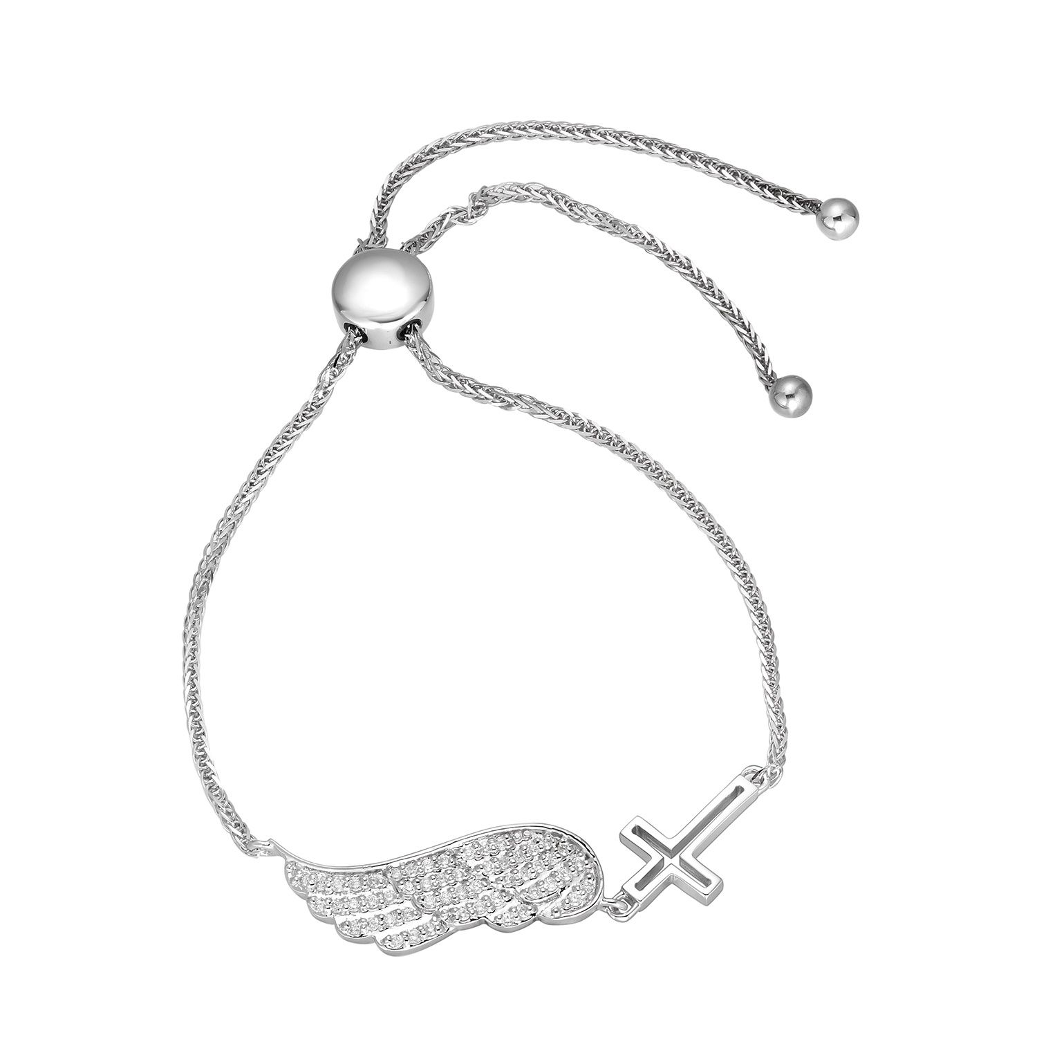 14K White Gold Natural Diamond  Bracelet Natural Diamond MZ9212