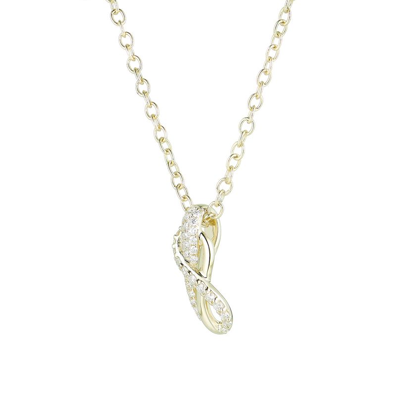 14K Yellow Gold Natural Diamond  Pendant MZ9774