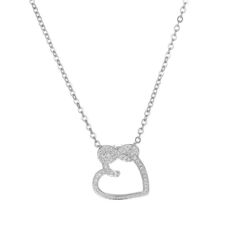 14K White Gold Natural Diamond  Pendant MZ7706 Natural Diamond