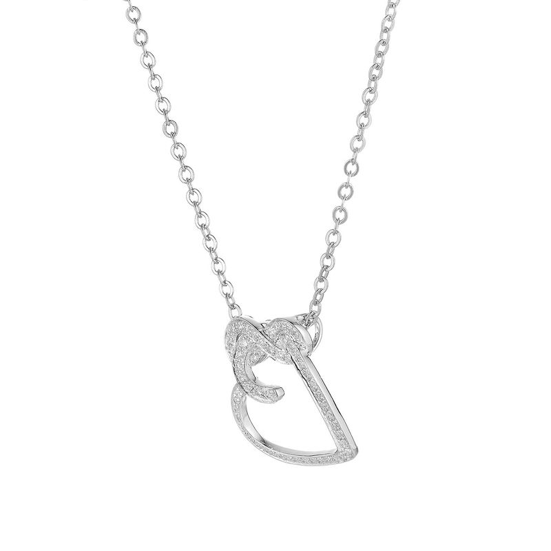 14K White Gold Natural Diamond  Pendant MZ7706 Natural Diamond