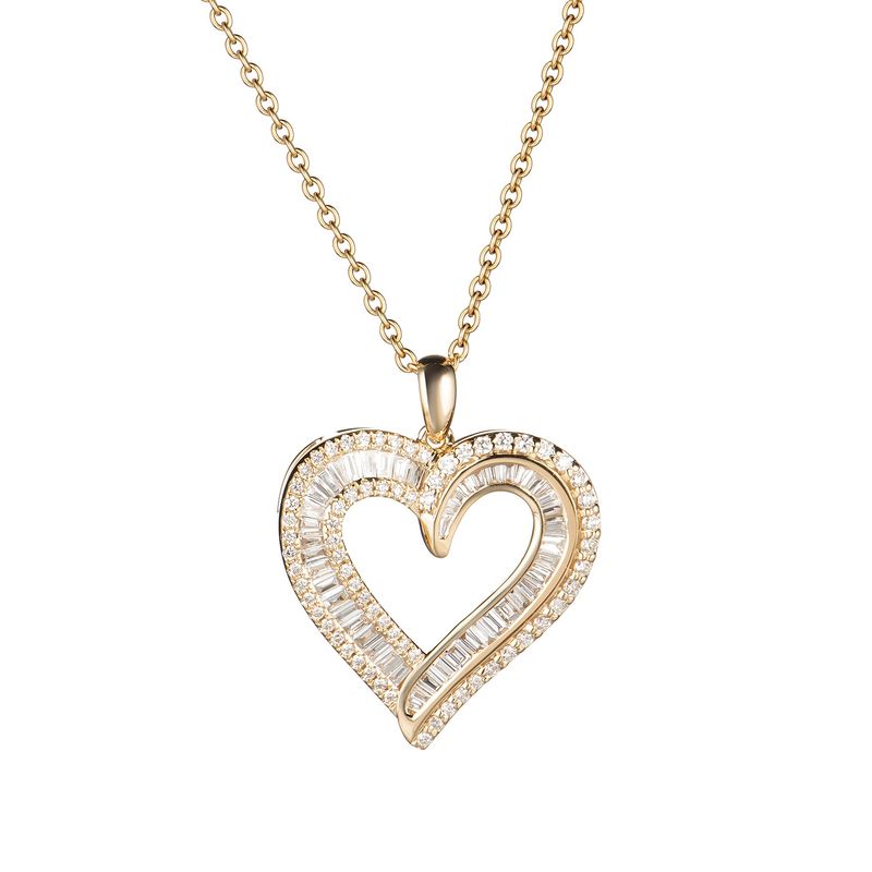 14K Yellow Gold Natural Diamond  Pendant MZ61063 Natural Diamond