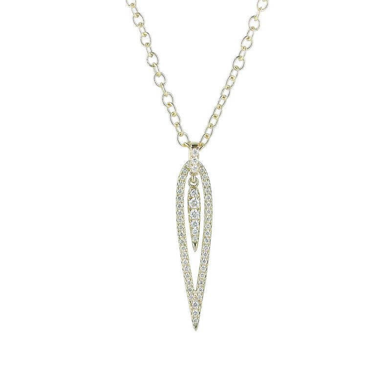14K Yellow Gold Natural Diamond  Pendant MZ71176 Natural Diamond
