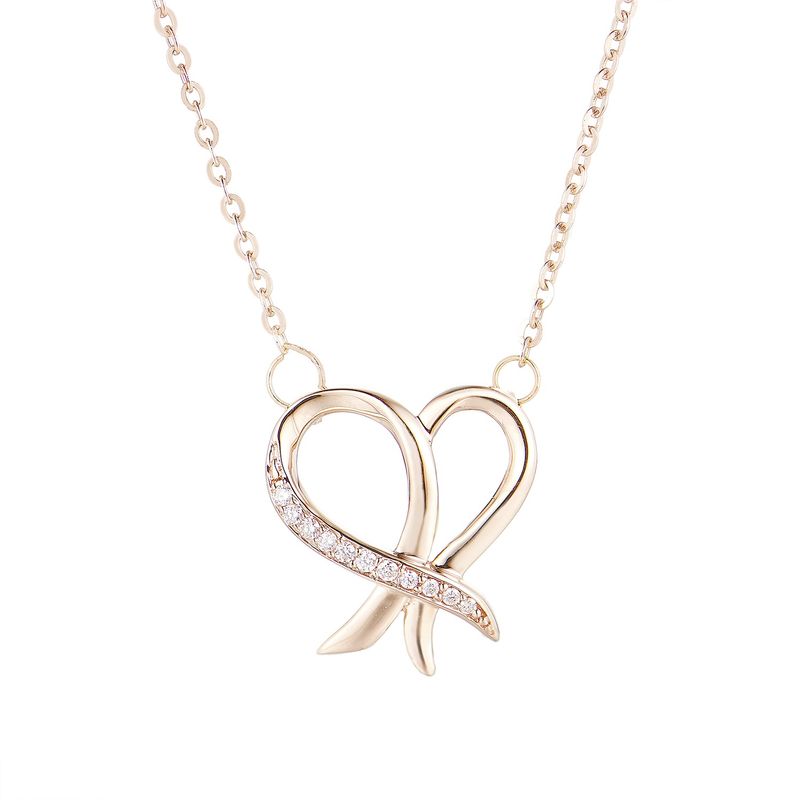 14K Rose Gold Natural Diamond  Pendant MZ61700