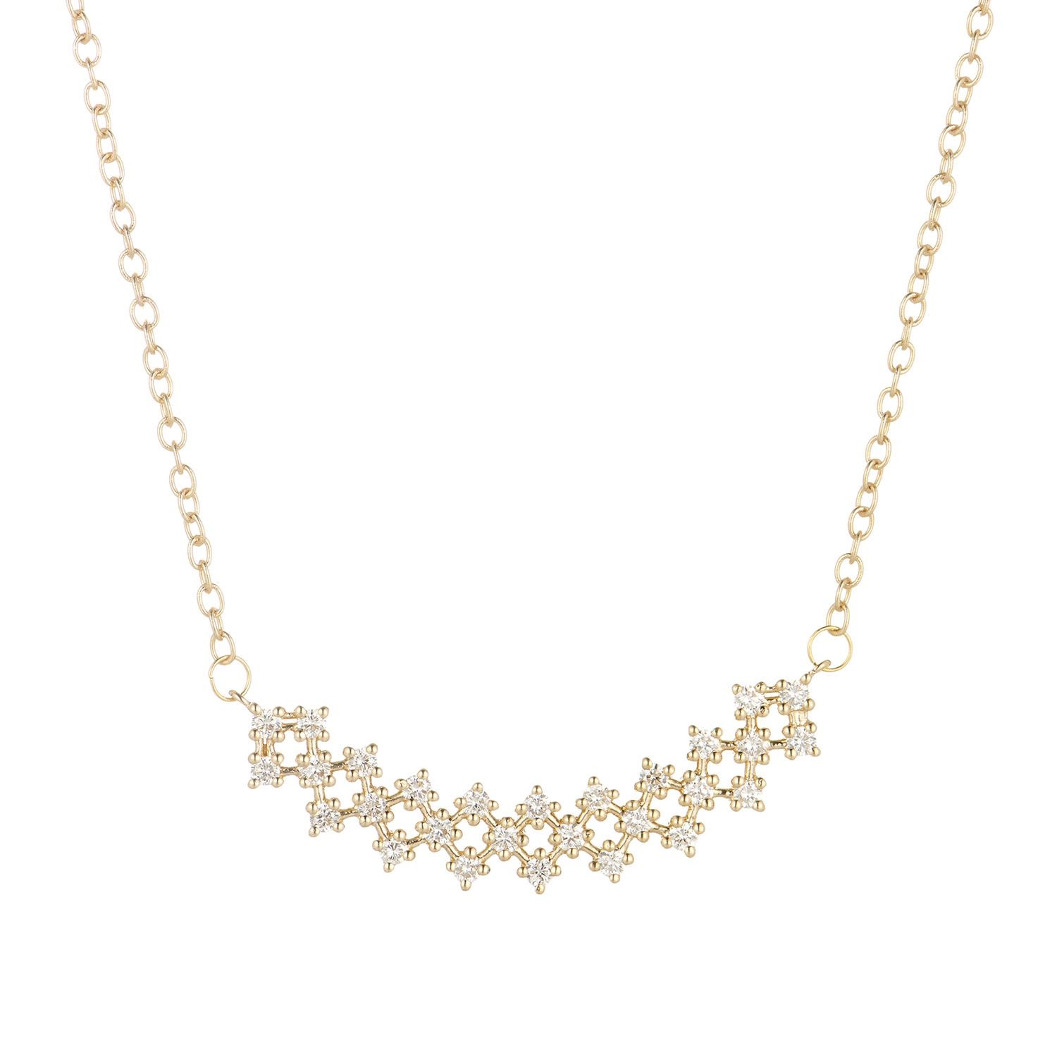 14K White/Yellow/Rose Gold Natural Diamond  Pendant Necklace MZ9067, Colour: 14KYellow-6.81g-0.723ct-ND