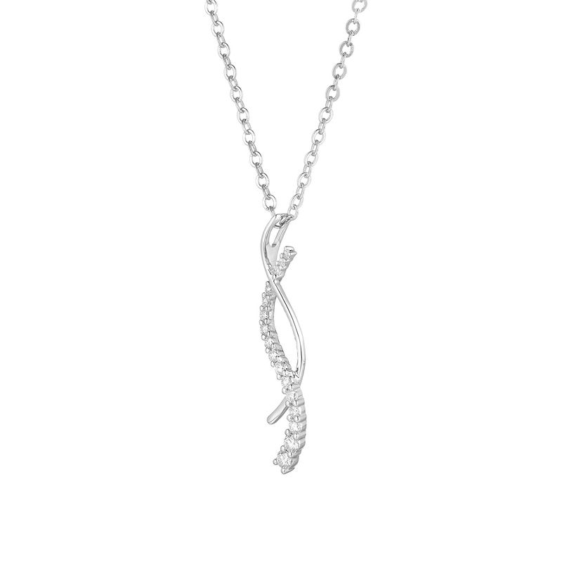 14K White Gold Natural Diamond  Pendant MZ71501 Natural Diamond
