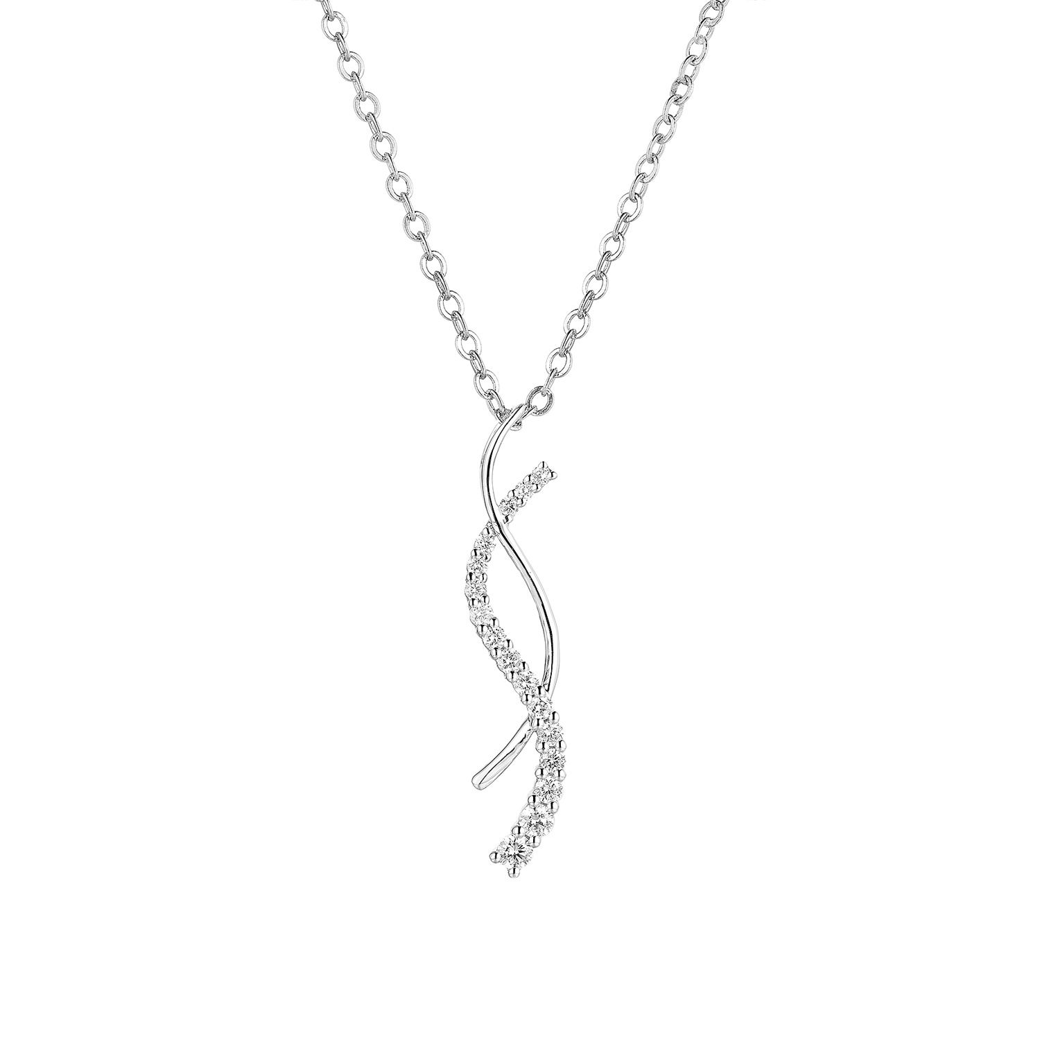 14K White Gold Natural Diamond  Pendant MZ71501 Natural Diamond