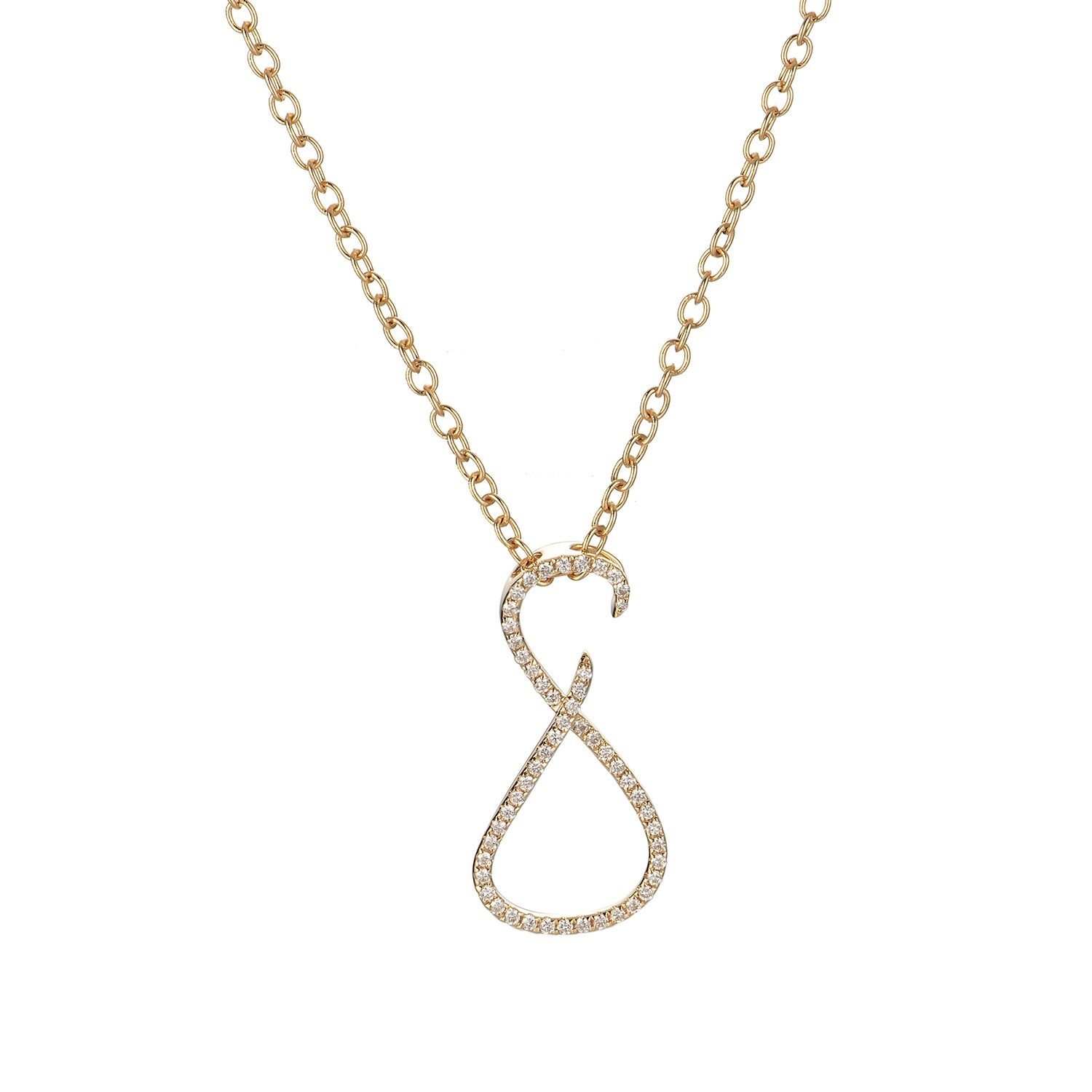 14K Yellow Gold Natural Diamond  Pendant MZ9145 Natural Diamond