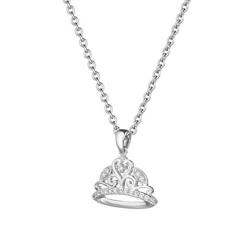14K White Gold Natural Diamond  Pendant MZ5985 Natural Diamond