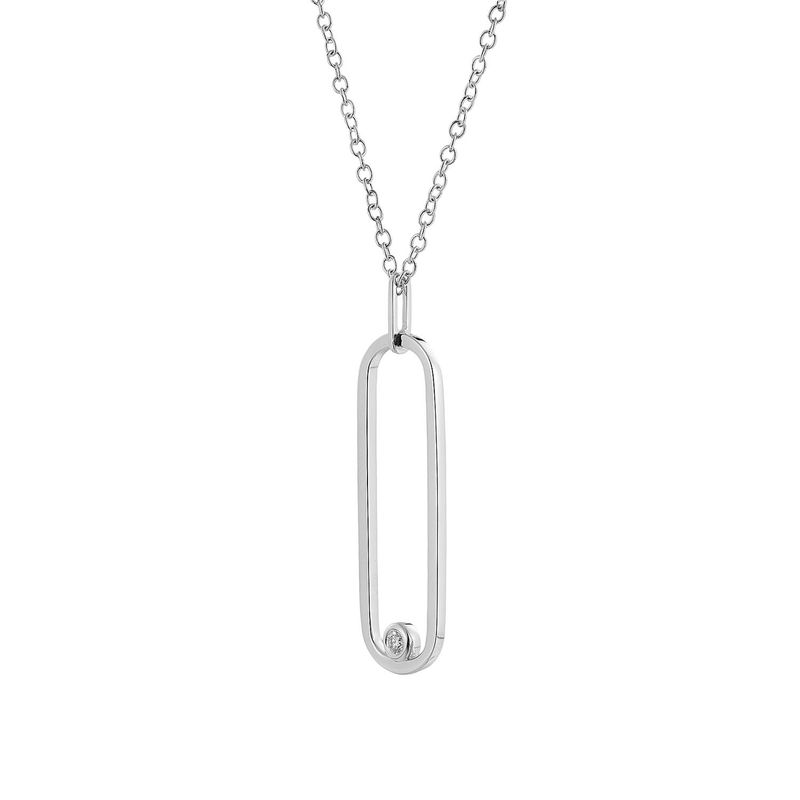 14K White/Yellow Gold Natural Diamond  Pendant MZ71160 Natural Diamond