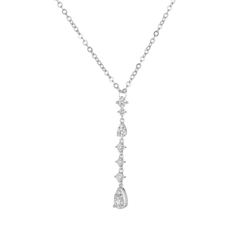 Mia Monserrat MZ9056  14K White Gold Natural Diamond  Pendant Natural Diamond