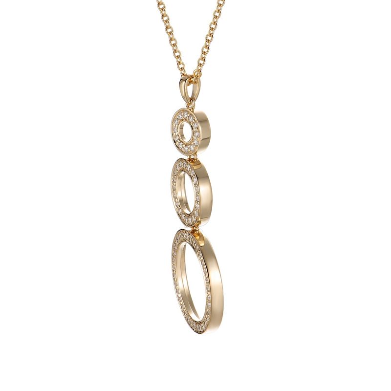 14K Yellow Gold Natural Diamond  Pendant MZ9300 Natural Diamond