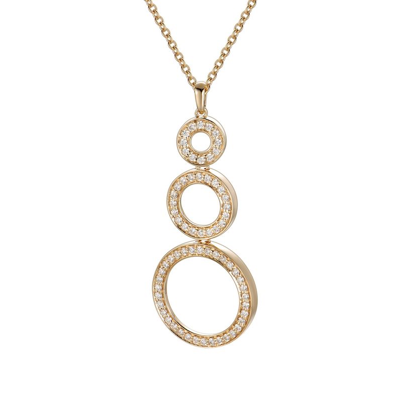 14K Yellow Gold Natural Diamond  Pendant MZ9300 Natural Diamond