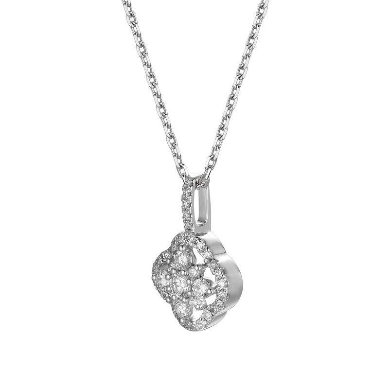14K White Gold Natural Diamond  Pendant  MZ61206 Natural Diamond