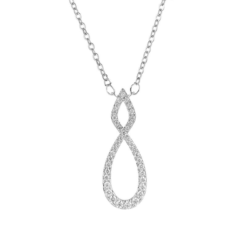 14K White Gold Natural Diamond  Pendant MZ9497 Natural Diamond