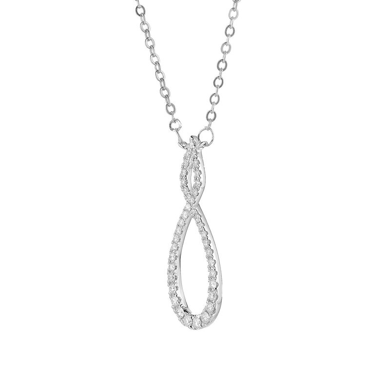 14K White Gold Natural Diamond  Pendant MZ9497 Natural Diamond