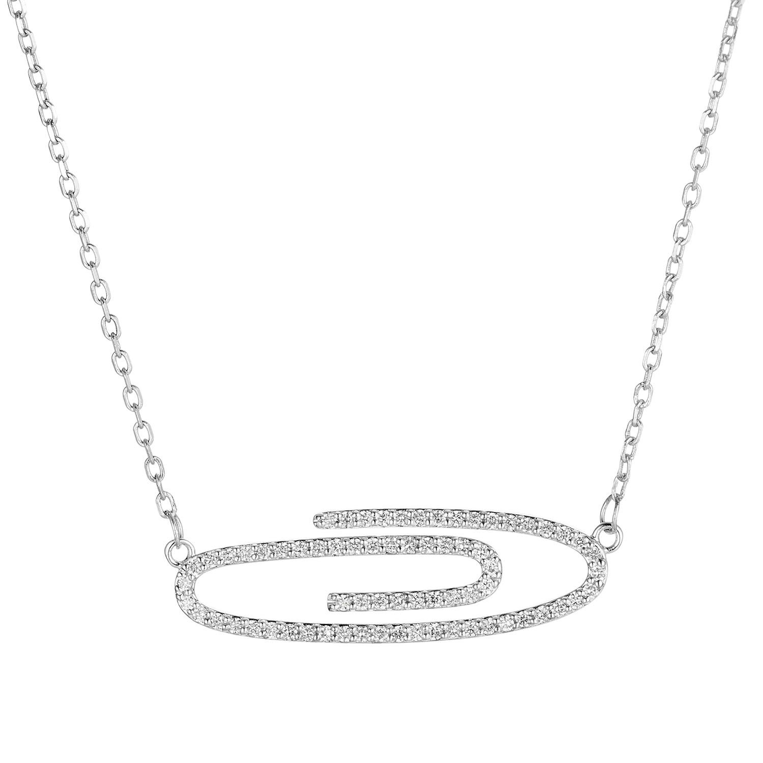 14K White Gold Natural Diamond  Pendant MZ9269 Natural Diamond