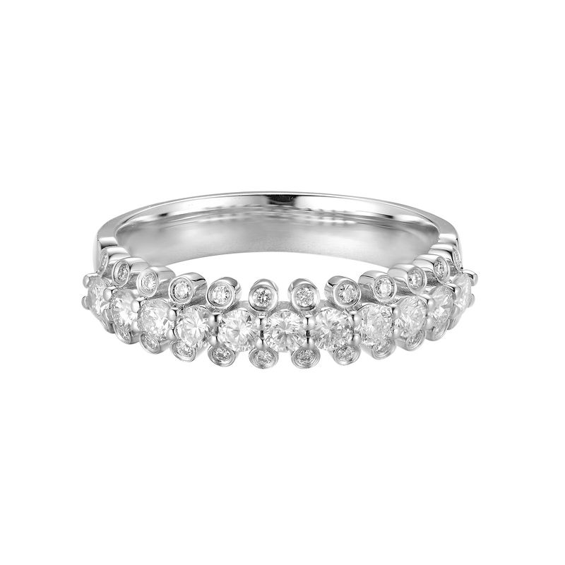 14K Yellow/White Gold Natural Diamond  Wedding Band GP283