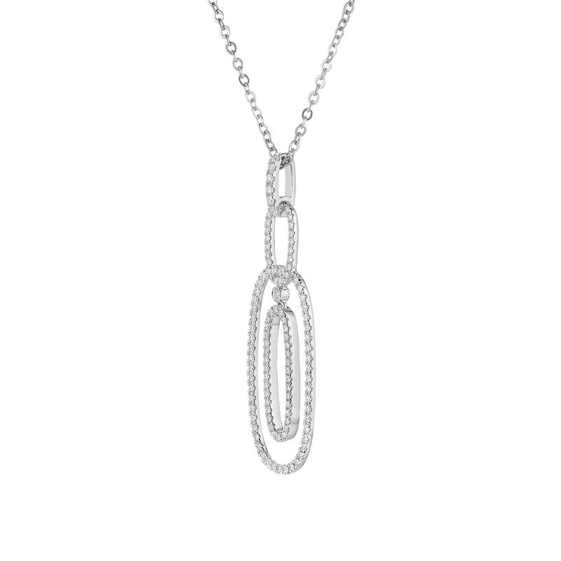 14K White Gold Natural Diamond  Pendant MZ71180