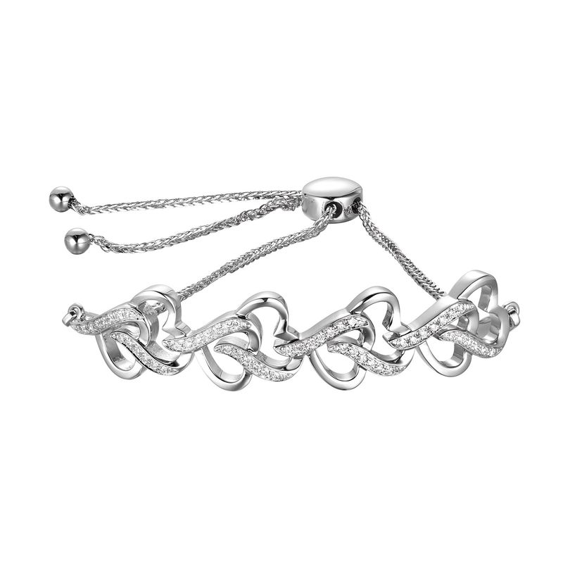 14K White Gold Natural Diamond  Bracelet MZ61179