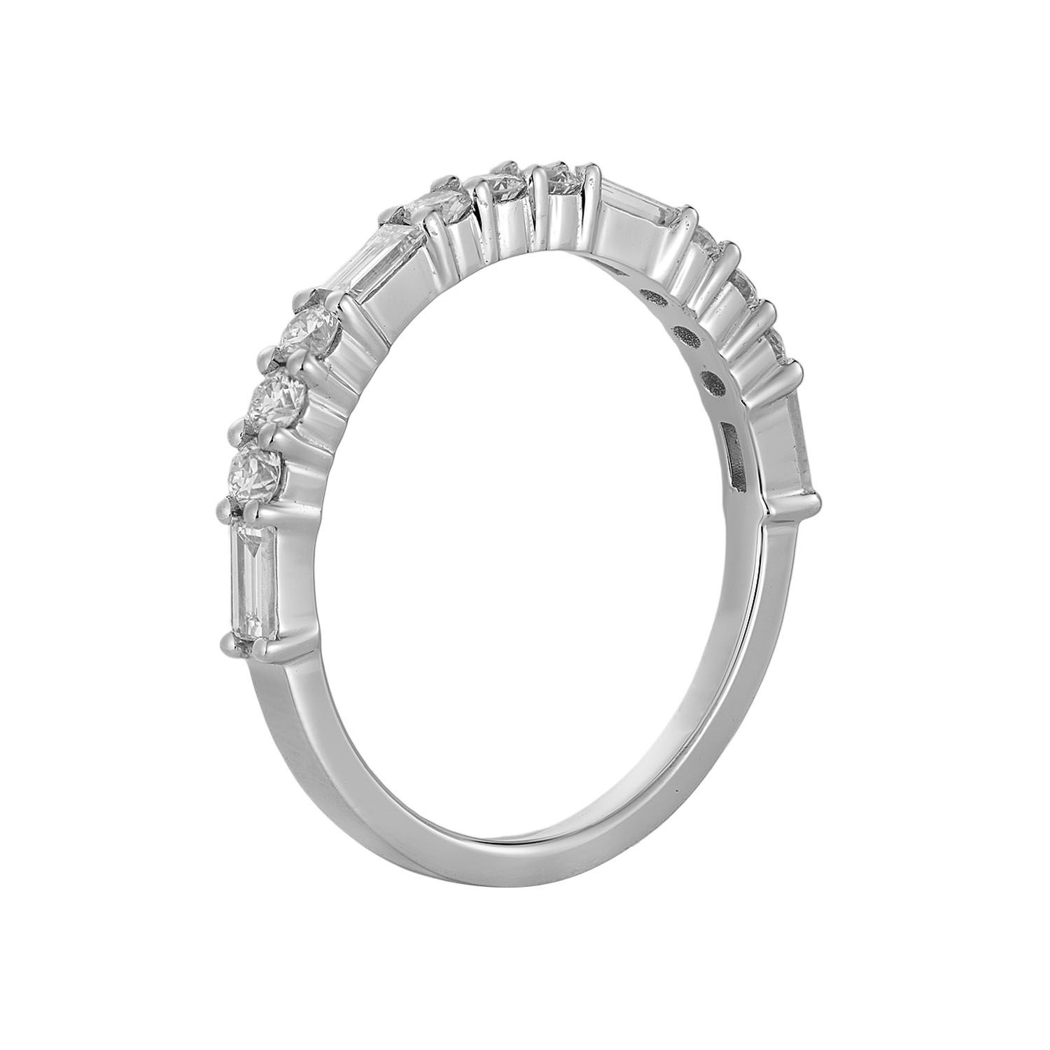 14K White Gold Natural Diamond  Wedding Band MZ72742-REGZ00040