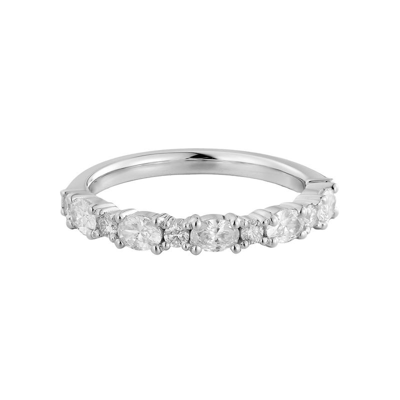 14K White/ Yellow Gold Natural Diamond  Wedding Band MZ72477