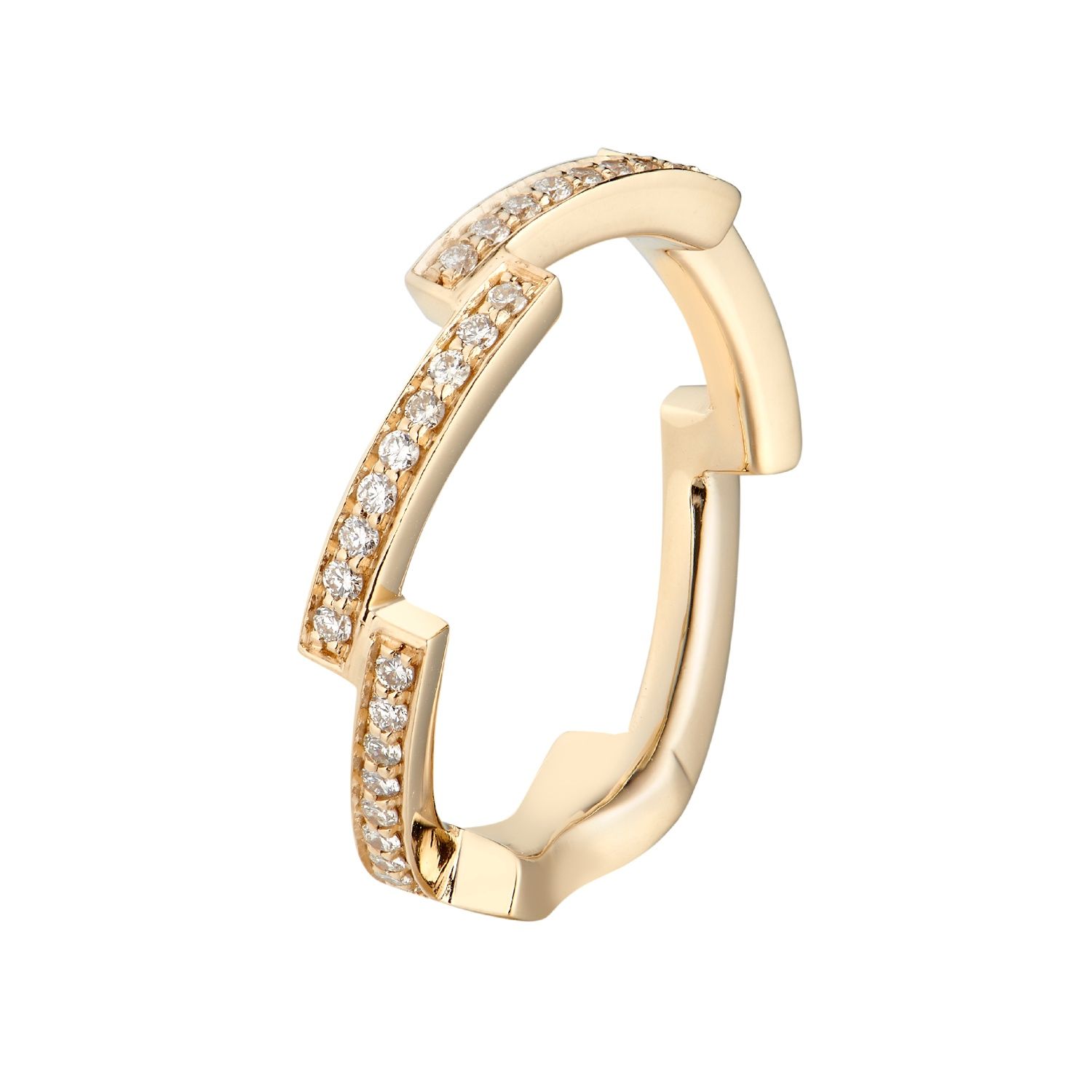 14K Yellow Gold Natural Diamond Wedding Band MZ1817