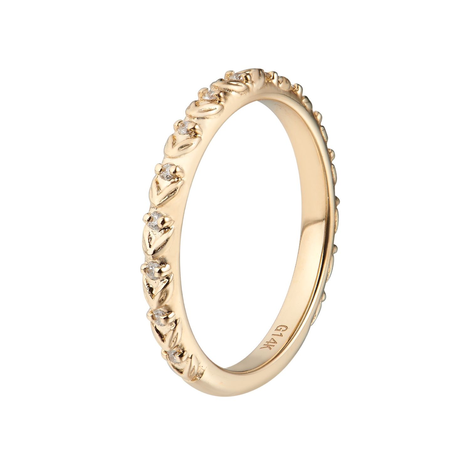14K Yellow Gold Natural Diamond  Wedding Band MZ5025