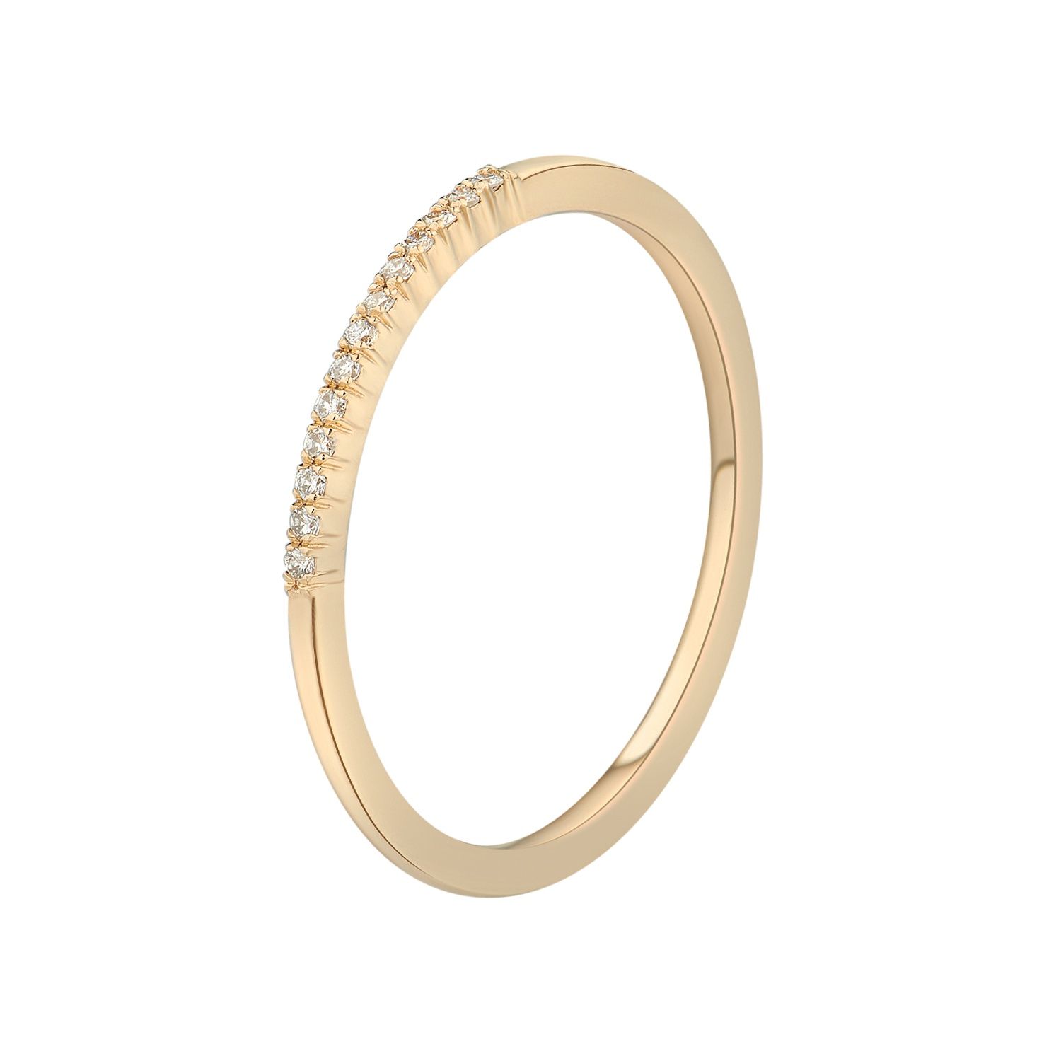 14K Yellow Gold Natural Diamond Wedding  Band MZ6145