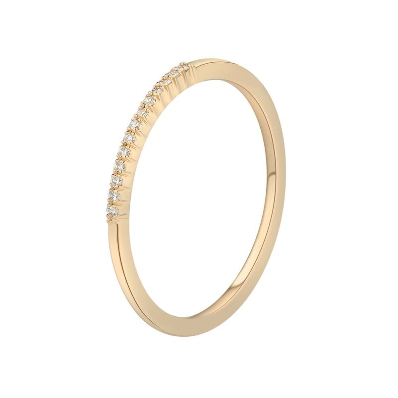 14K Yellow Gold Natural Diamond Wedding  Band MZ6145
