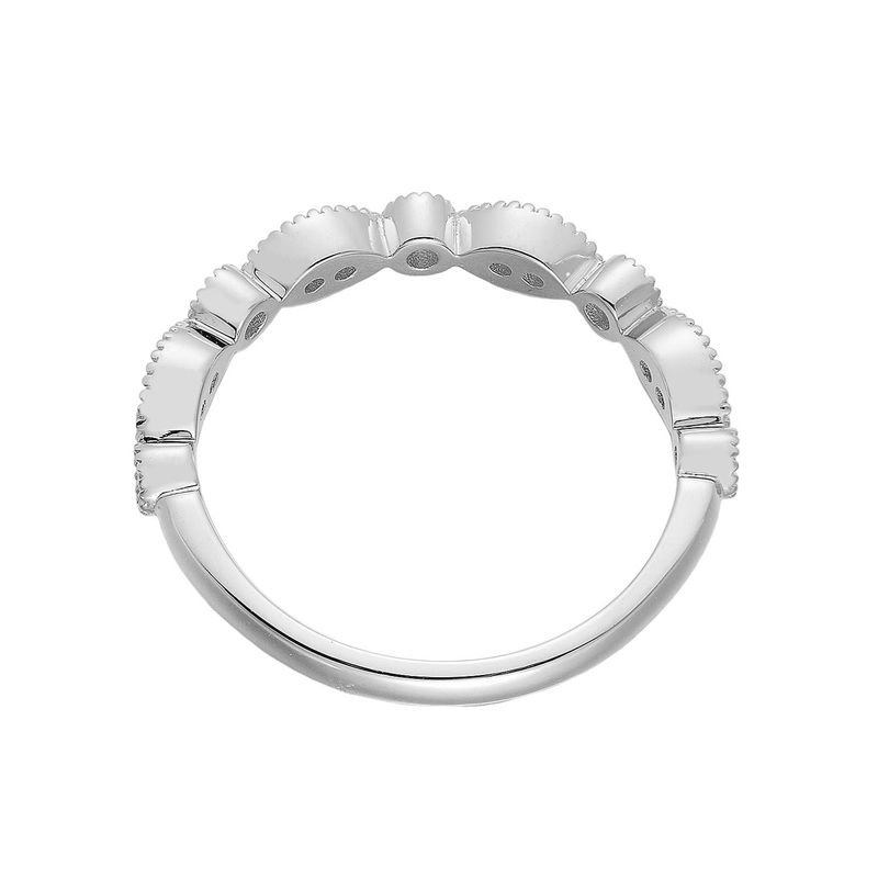14K White Gold Natural Diamond  Wedding Band HF9299 Natural Diamond