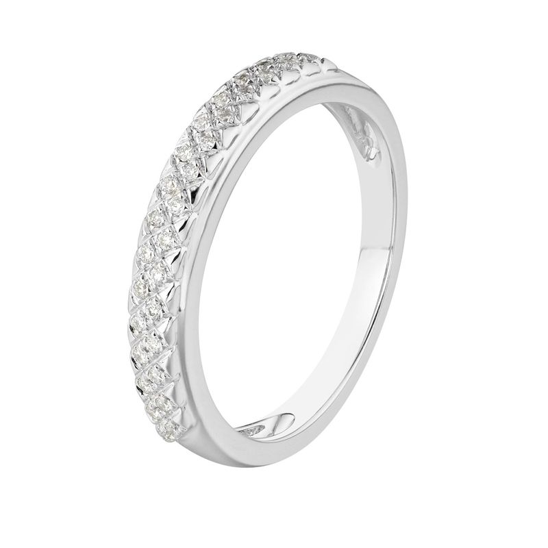 14K White Gold Natural Diamond  Band MZ5231 Natural Diamond