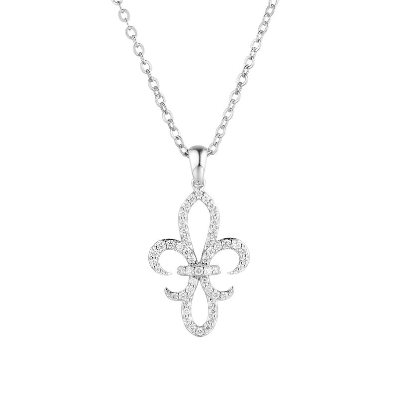 14K White Gold Natural Diamond  Pendant  MZ9779 Natural Diamond