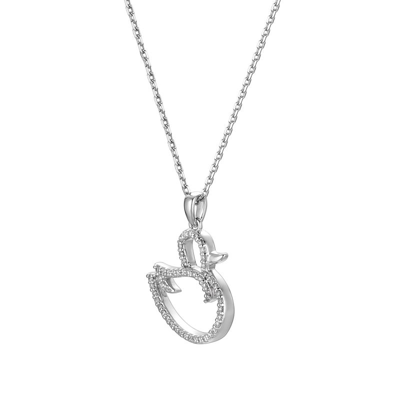 14K White Gold Natural Diamond  Pendant MZ7943 Natural Diamond