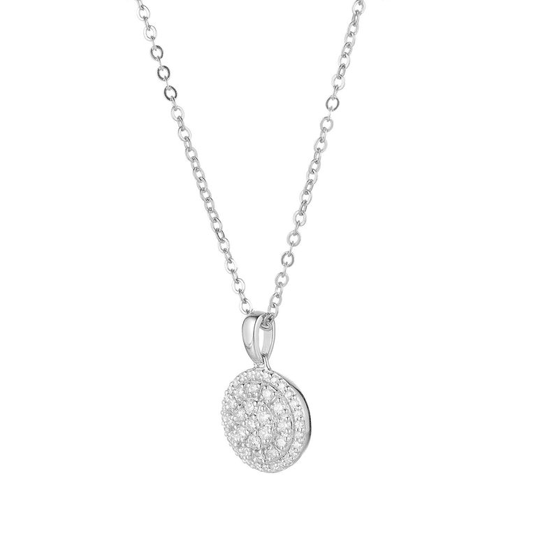 14K White Gold Natural Diamond  Pendant MZ7720 Natural Diamond