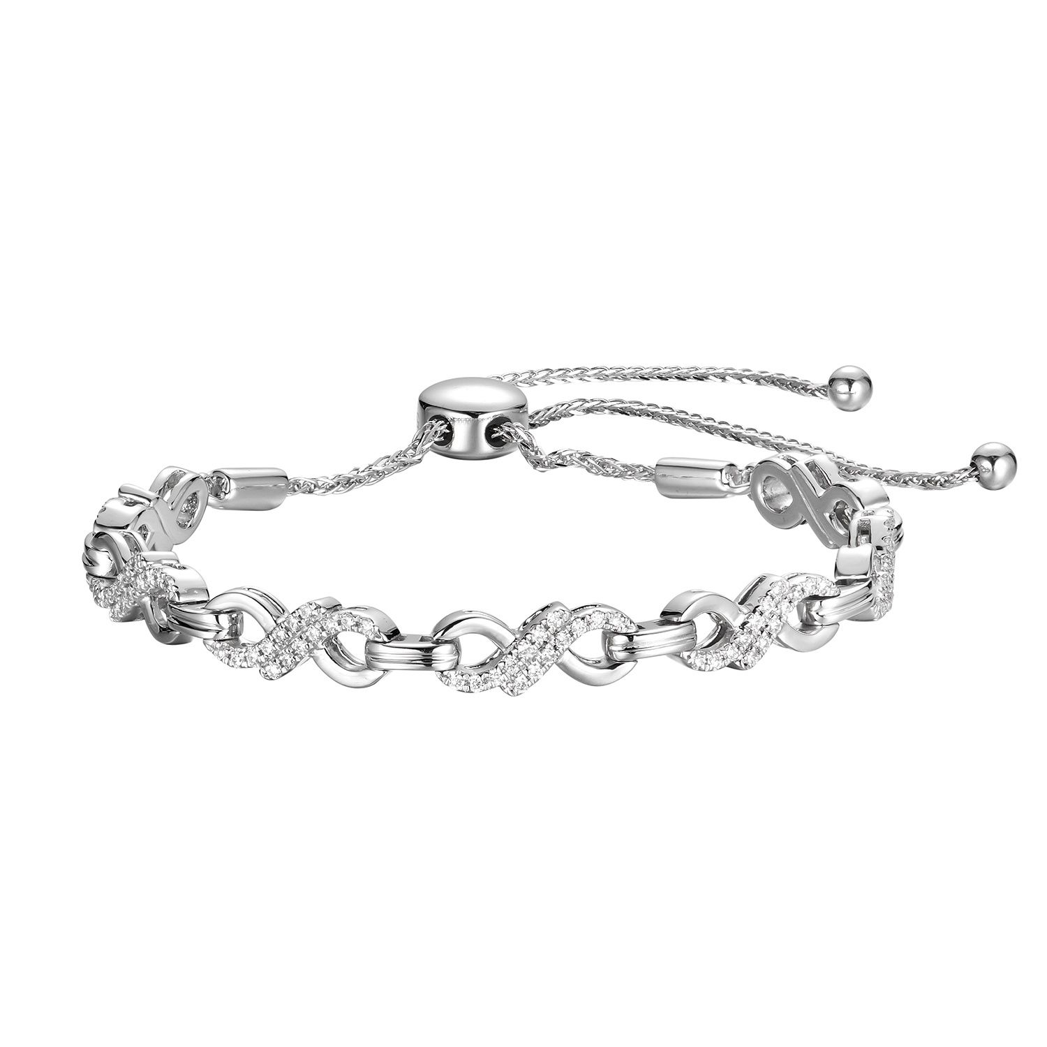14K White Gold Natural Diamond  Bracelet MZ61185 Natural Diamond