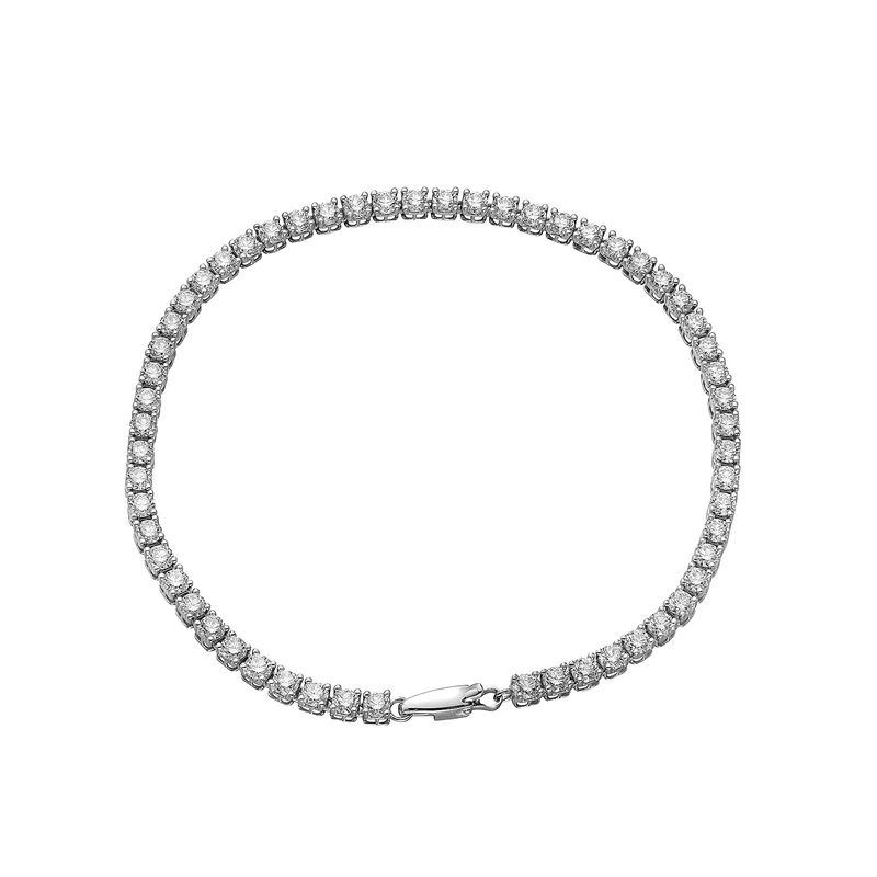 14K White Gold Round Natural Diamond  Bracelet MZ2410 Natural Diamond