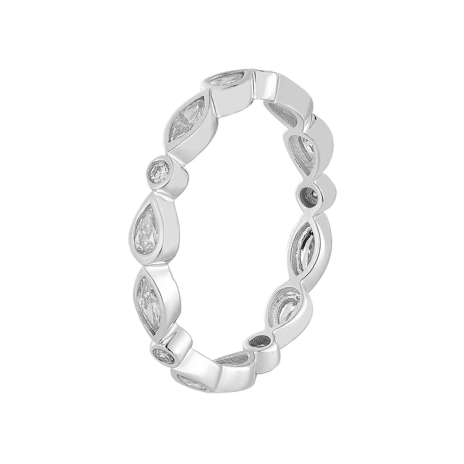 14K White/Yellow Gold Marquise Natural Diamond  Band MZ11990