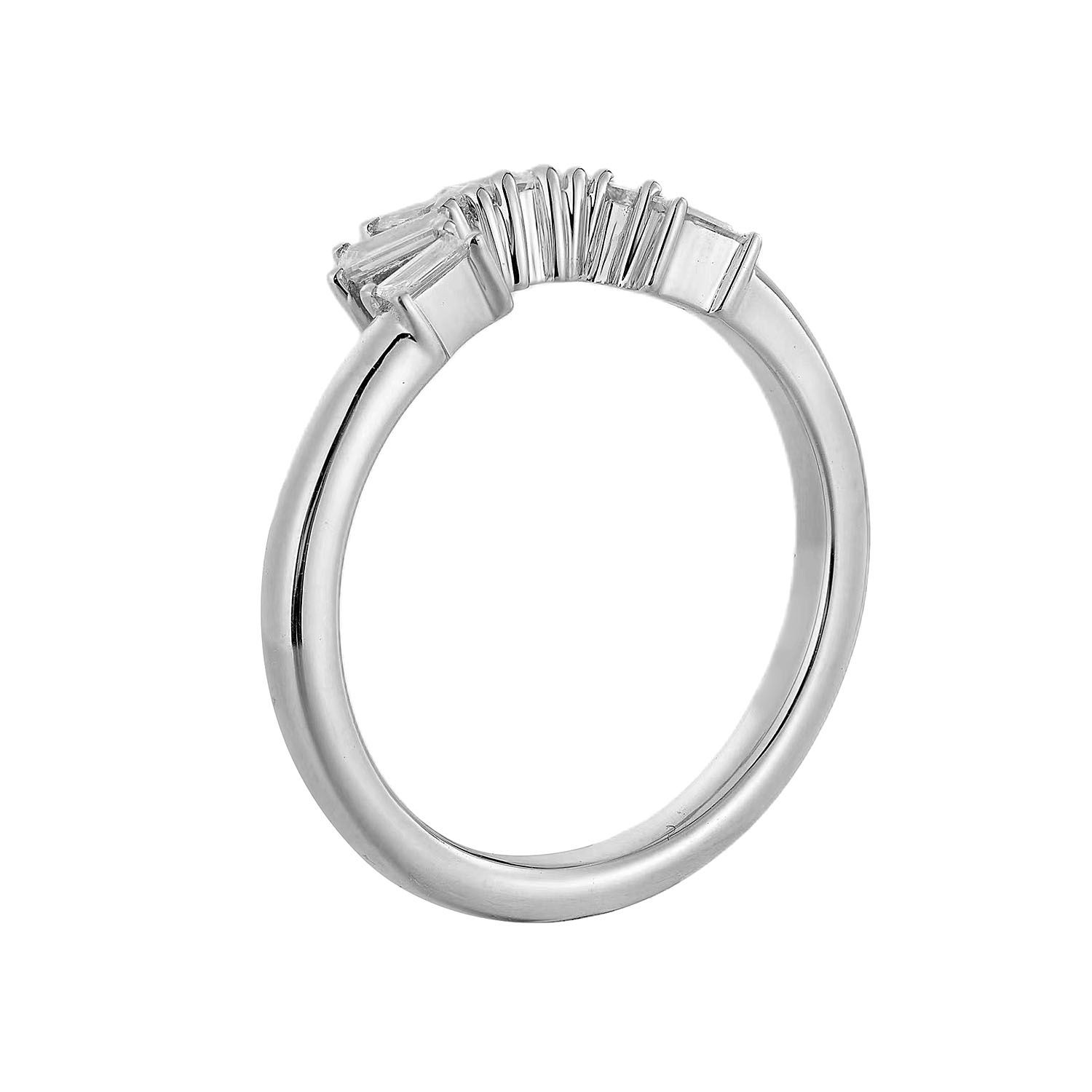 14K White Gold Natural Diamond  Wedding Band MZ72710