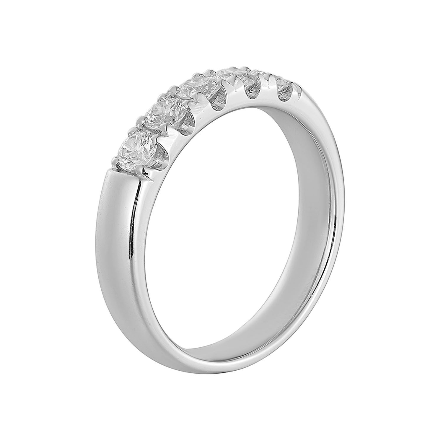 14K White Gold Natural Diamond  Wedding Band MZ72964