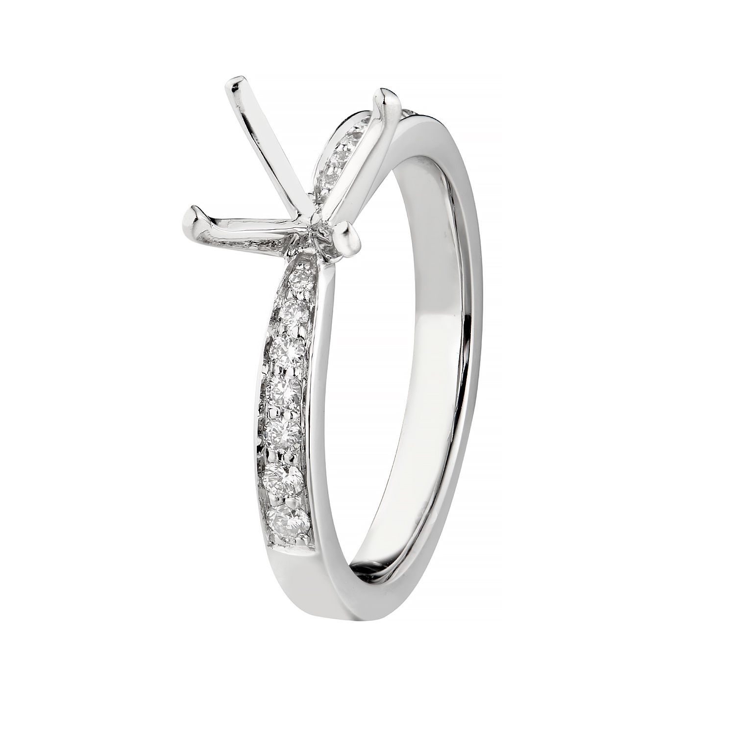 14K White Gold Natural Diamond Ring Set MZ1850 Natural Diamond